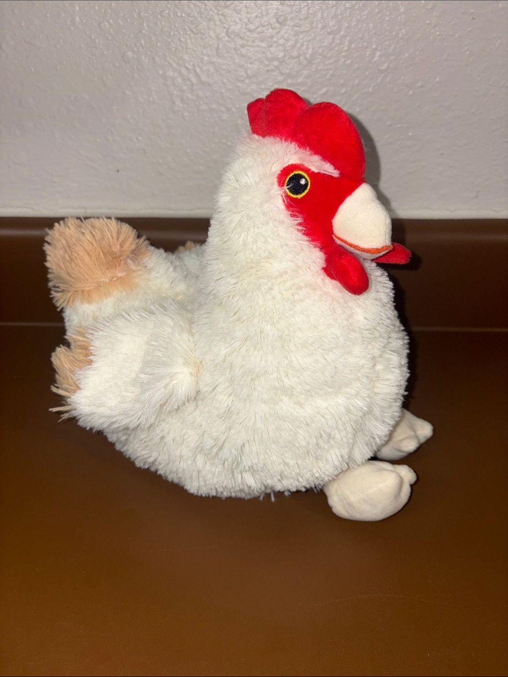 Soft Plush Chicken Toy - White and Red Small Pet Plush